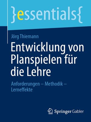 cover image of Entwicklung von Planspielen für die Lehre